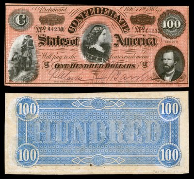 CSA-T65-$100-1864 by Keatinge and Ball